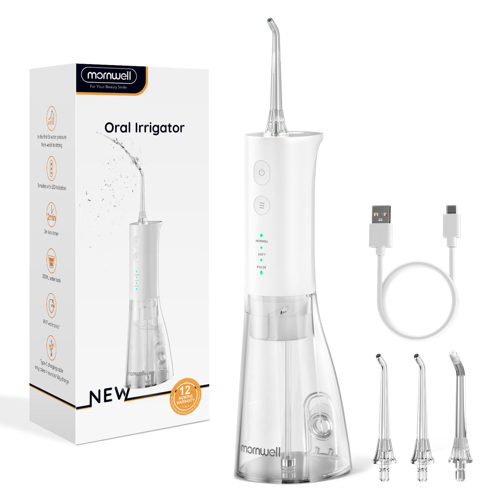 F29 Portable Oral Water Flosser USB Rechargeable Oral Water Jet Waterproof Pick Flosser 300ML Water Tank