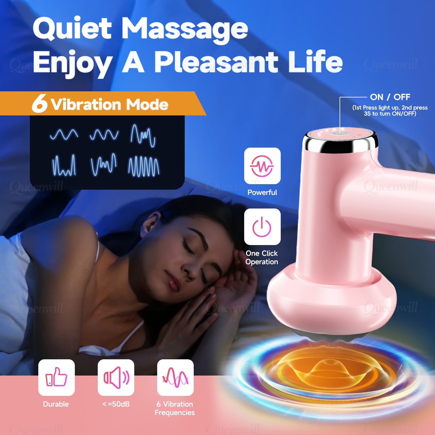 Handheld massage, portable shaping device, vibrating fascia gun, deep muscle relaxation, fitness, slimming and health（副本）