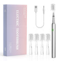 Electric Toothbrush Mental Thin Brush Body Specially for Women Pure Wisdom Beauty Soft DuPont Bristle, 4 brush heads Waterproof