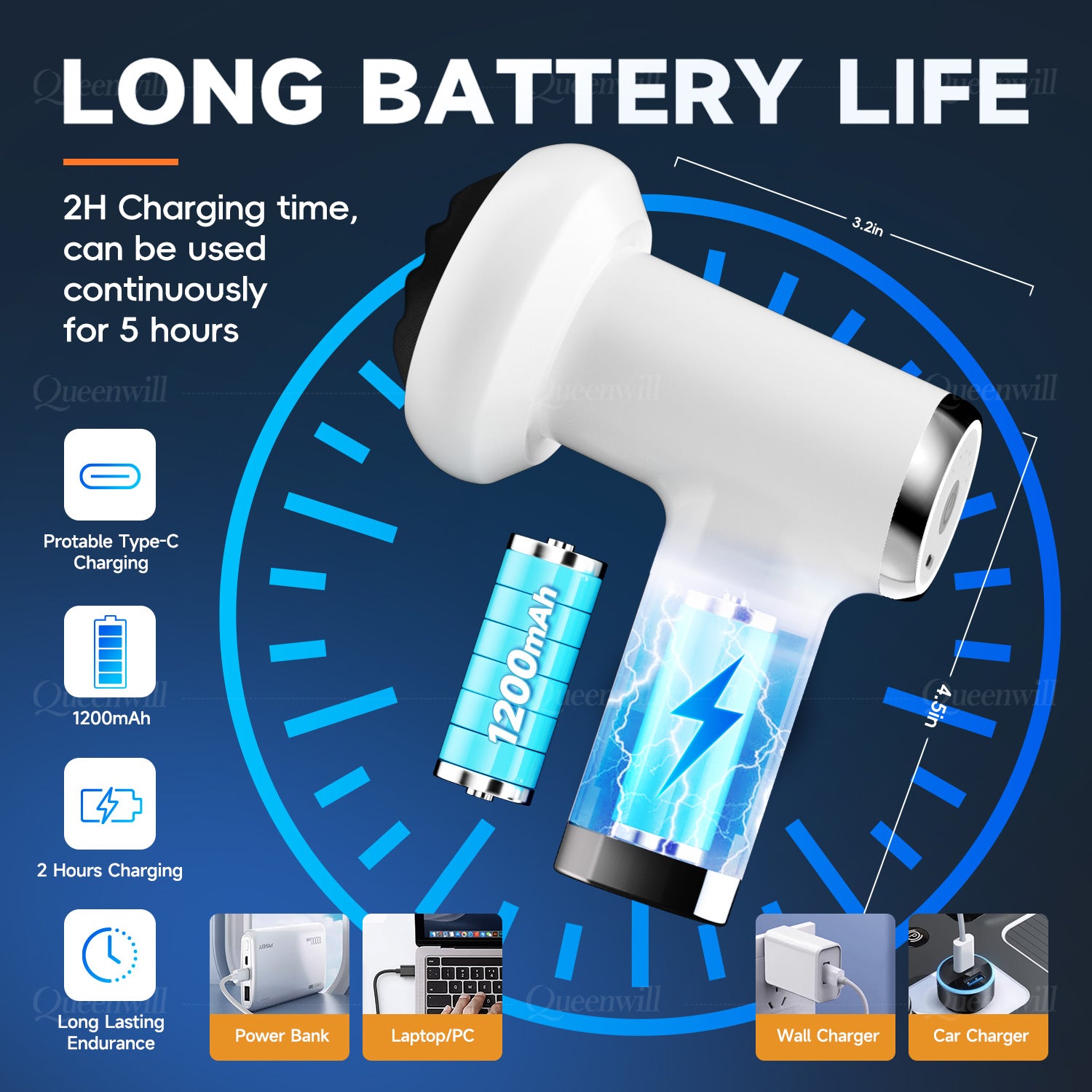 Handheld massage, portable shaping device, vibrating fascia gun, deep muscle relaxation, fitness, slimming and health