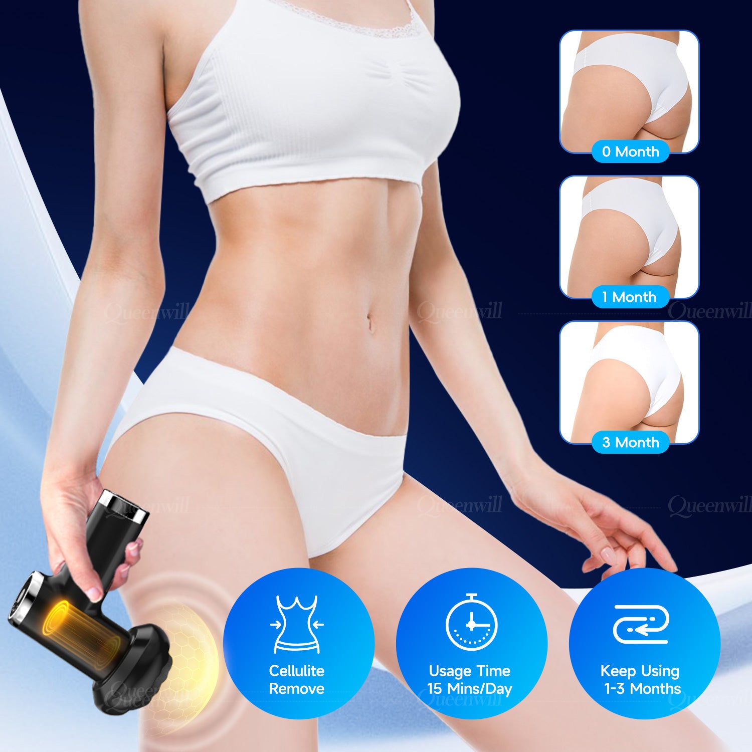 Handheld massage, portable shaping device, vibrating fascia gun, deep muscle relaxation, fitness, slimming and health