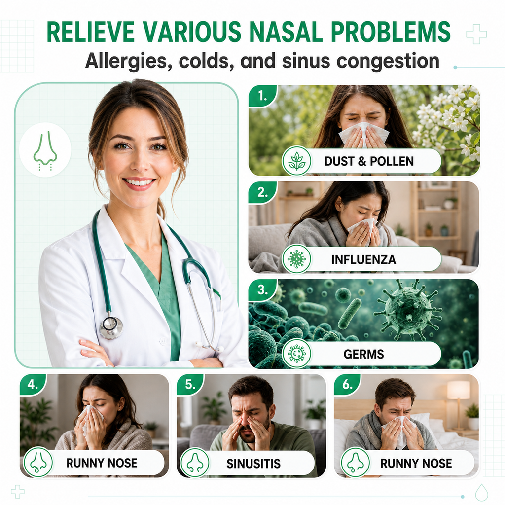 Mornwell Portable Electric Nasal Irrigator, Separate Clean & Waste Water Tanks, 2 Pressure Modes Rechargeable Sinus Rinse Nasal