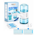 Mornwell Portable Electric Nasal Irrigator, Dual Separate Water Tanks, 2 Pressure Modes Rechargeable Nasal Wash Device for Nasal