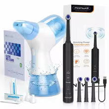 Nasal Irrigator & Sonic Electric Toothbrush Combo Kit, Portable Nasal Cleaner with 30 Salt Packs Included