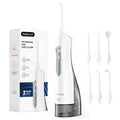 Mornwell D52 Portable Water Flosser USB Rechargeable 300ml 6 Jet Tips 3 Modes Teeth Cleaning for Travel Water Jet Toothpick
