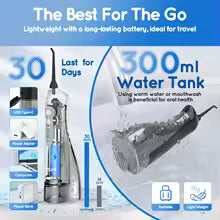 Portable Water Flosser Teethfor Teeth/Braces USB Oral Water Floss Cleaner IPX7 Waterproof Electric Toothbrush Set Home
