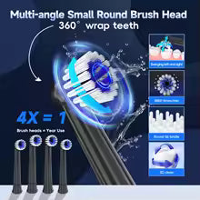 Electric Toothbrush with Water Flosser Combo in One - Sonic Flossing Toothbrushes for Teeth Cleaning, Rechargeable for Adults