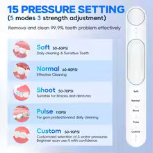 Portable Water Flosser and Nasal Rinse Combo Oral Care and Sinus Cleaning Kit with 30 Salt Packs for Home and Travel Use