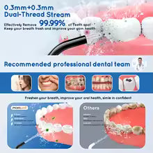 Portable Water Flosser Teethfor Teeth/Braces USB Oral Water Floss Cleaner IPX7 Waterproof Electric Toothbrush Set Home