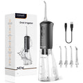 Water Flosser for Teeth Cleaner Rechargeable Oral Irrigator 3 Modes 300ML Powerful Battery Portable Water-Pick for Home Travel